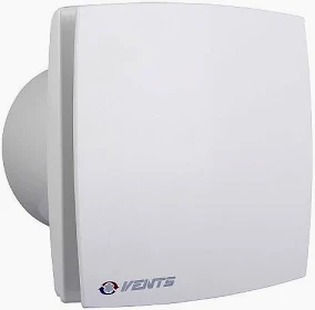 Dekoratív előlapos háztartási ventilátor, 125 mm légcsatornához, időrelével.